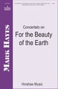 Concertato on for the Beauty of the Earth SATB choral sheet music cover